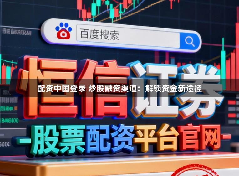 配资中国登录 炒股融资渠道:解锁资金新途径
